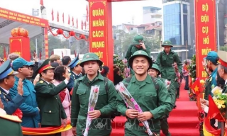 Hôm nay, thanh niên lên đường thực hiện nghĩa vụ quân sự năm 2026